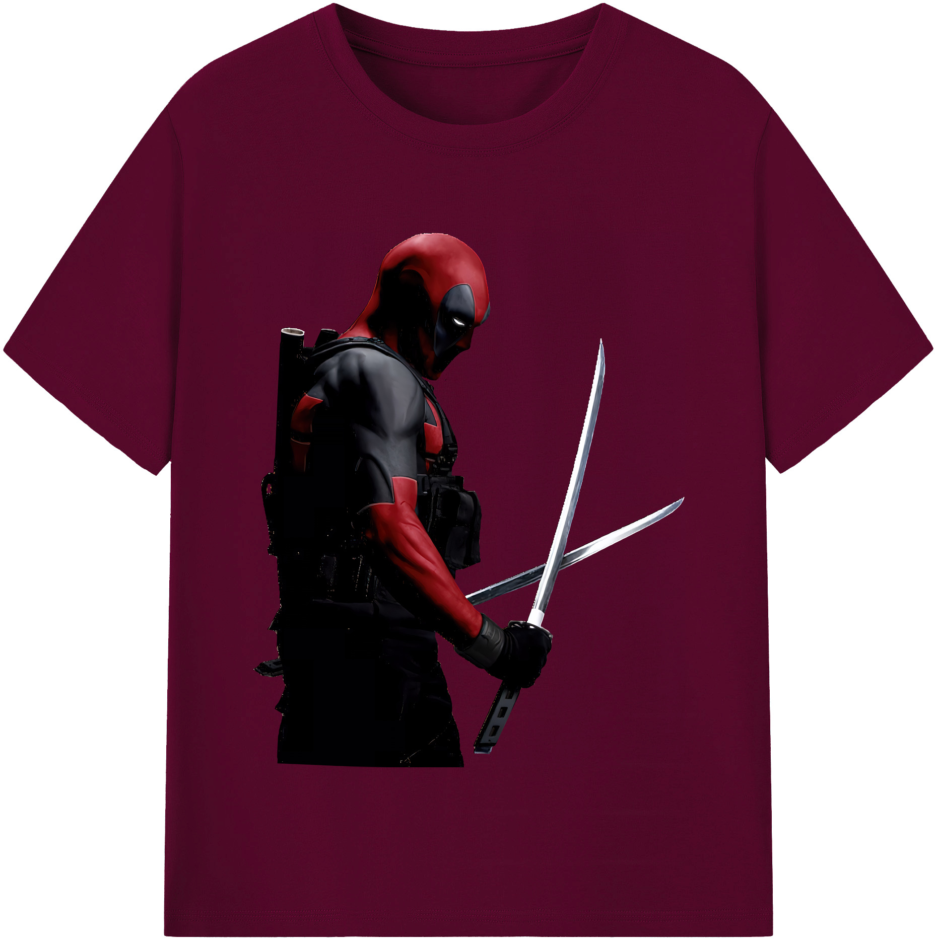 （画像用） Deadpool デッドプール レディースカジュアルプリントTシャツ（綿100％）